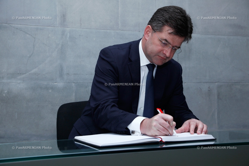 Deputy Prime Minister and Minister of Foreign and European Affairs of the Slovak Republic Miroslav Lajčák visited Armenian Genocide memorial