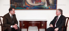 ՀՀ ԱԳ նախարարի պաշտոնակատար Էդվարդ Նալբանդյանը ընդունեց Ուկրաինայի փոխարտգործնախարար Անդրեյ Օլեսիրովին