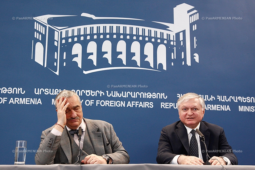 Joint press conference of Armenian acting Foreign Minister Edward Nalbandyan and Minister of Foreign Affairs of the Czech Republic Karel Schwarzenberg