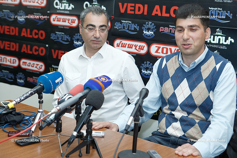Press conference of Arthur Ispirian and David Sanasaryan