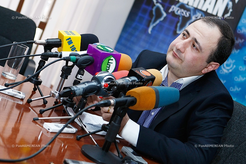 Press conference of turkologist Ruben Melkonyan