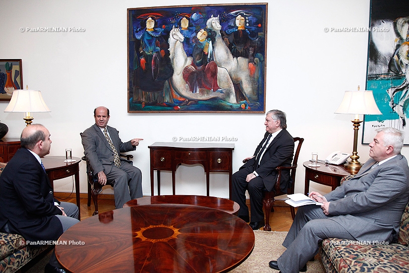 Министр иностранных дел РА Эдвард Налбандян принял  Жана Макарона, недавно назначенного посла Ливана в Армении
