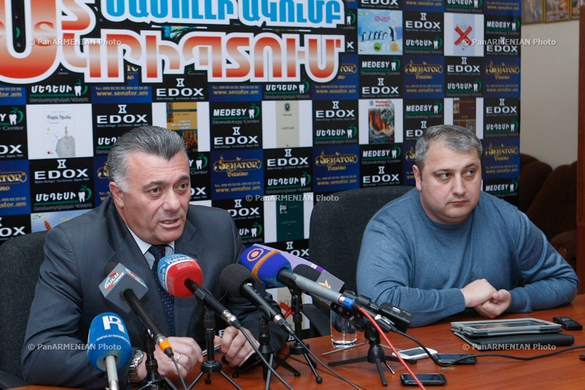 Press conference of Ruben Hakobyan