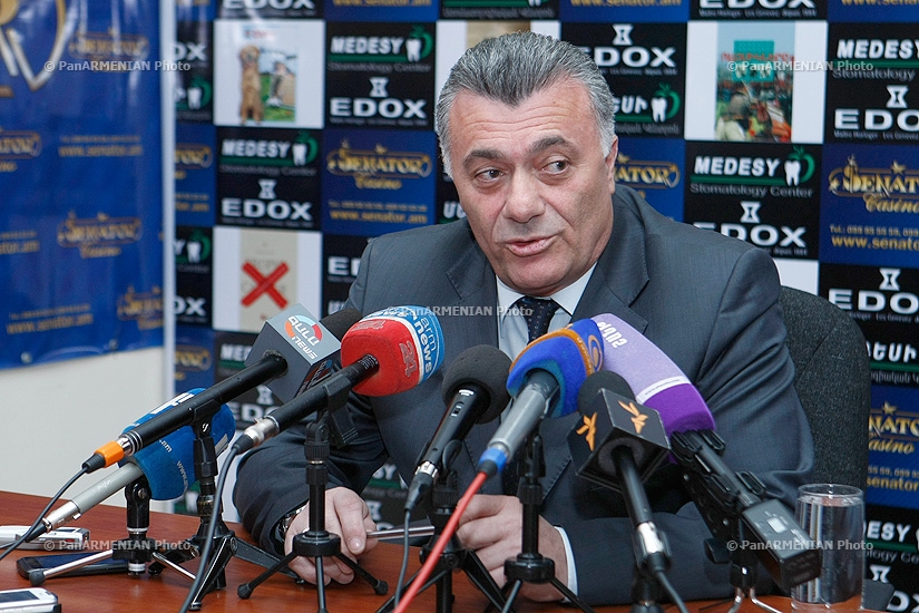 Press conference of Ruben Hakobyan