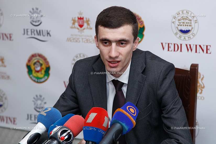 Press conference of Mesrop Arakelyan