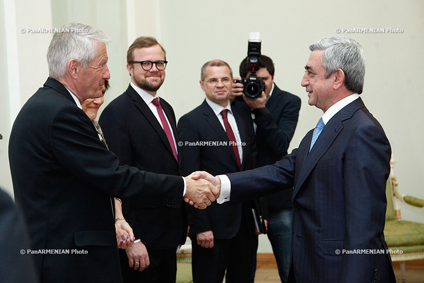 Президент Армении Серж Саргсян принял генерального секретаря Совета Европы Турбьёрна Ягланда