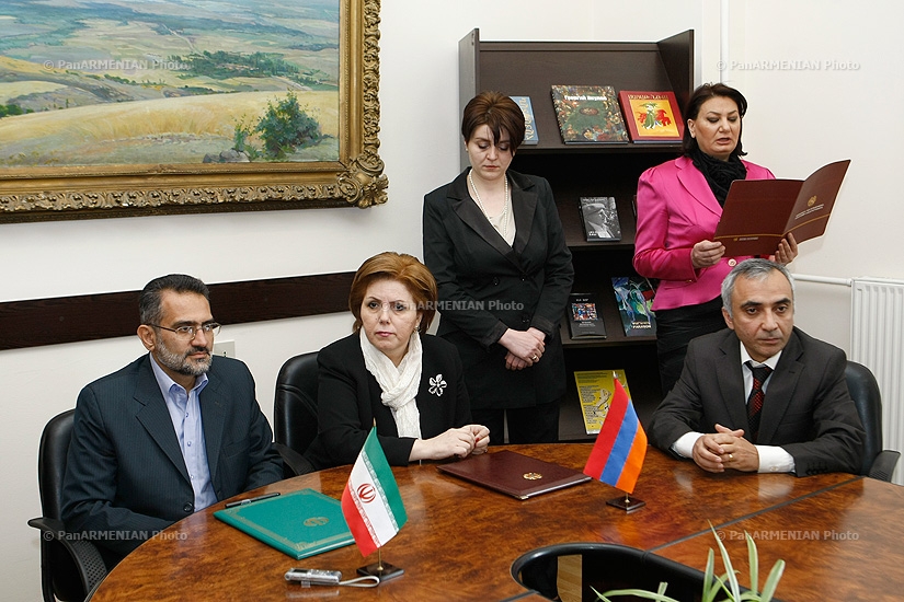 Министерства культуры Армении и Исламской Республики Ирана подписали программу сотрудничества в области культуры и искусства