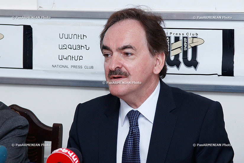 Press conference of the Ambassador of Poland to Armenia Zdzislaw Raczynski 