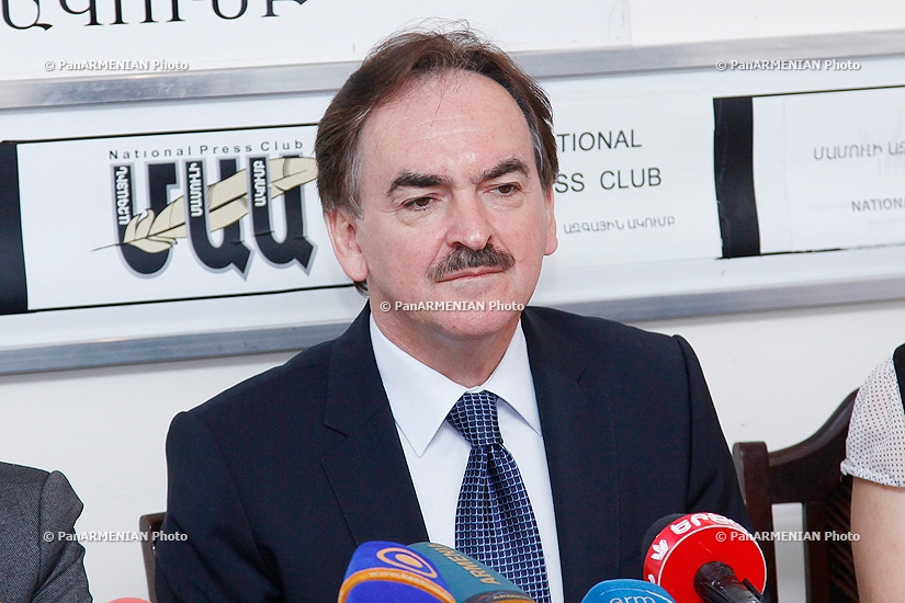 Press conference of the Ambassador of Poland to Armenia Zdzislaw Raczynski 