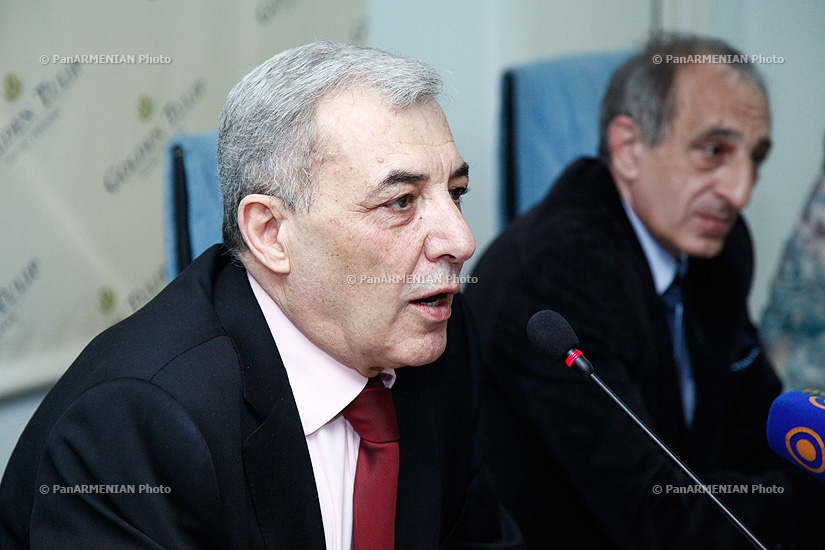 Press conference of Karen Shakhnazarov, David Muradyan and Gevorg Gevorgyants, guests of  “Hayak” National Film Awards 2013 