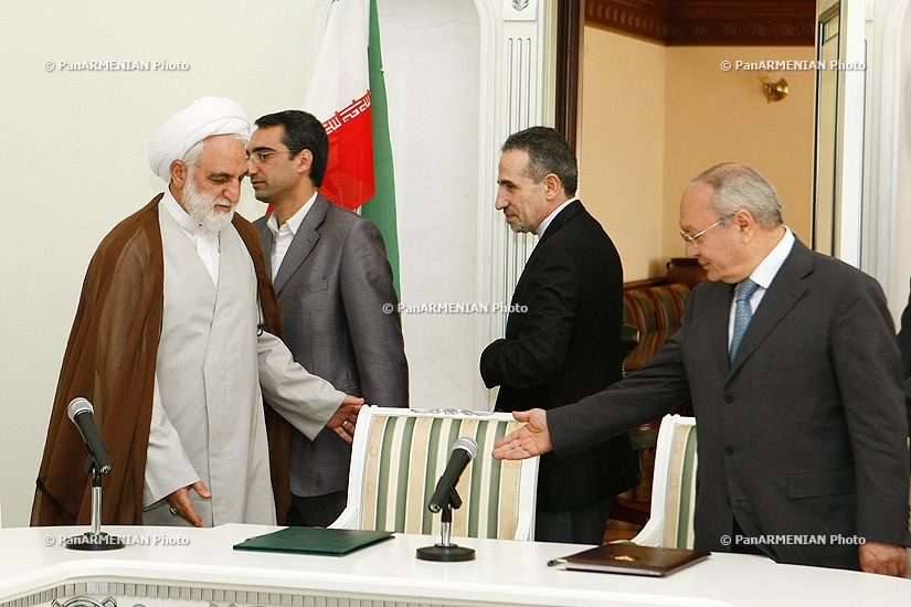 Генеральные прокуроры Республики Армении и Исламской Республики Ирана подписали меморандум о сотрудничестве