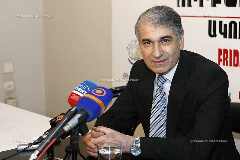 Пресс-конференция председателя Республиканского союза работодателей Армении Гагика Макаряна
