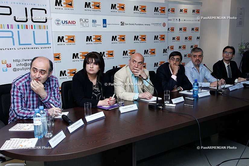  Representatives of NGOs, which will observe the City Council elections, give press conference in Yerevan