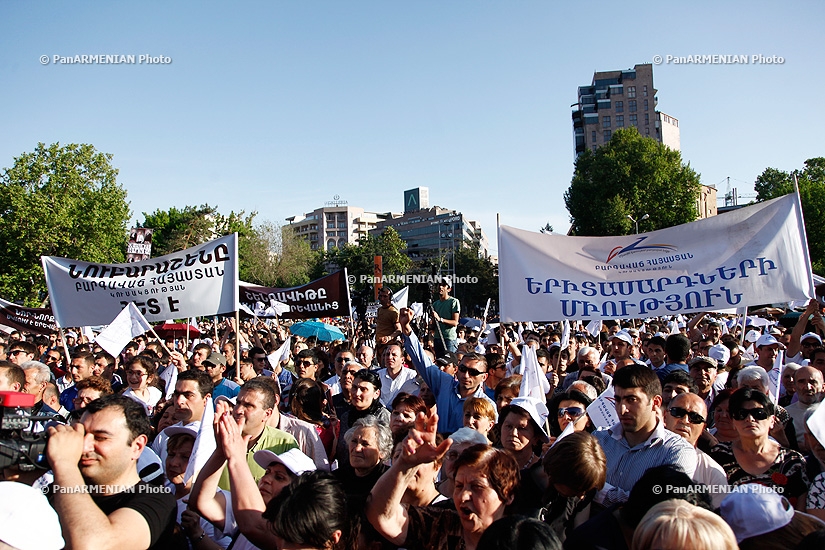 Prosperous Armenia party's rally in Freedom Square