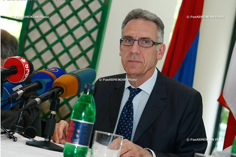 Press conference of French ambassador to Armenia Henri Reynaud 