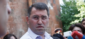 No. 1 in Heritage Party candidate list Armen Martirosyan cast ballot in Yerevan City Council election