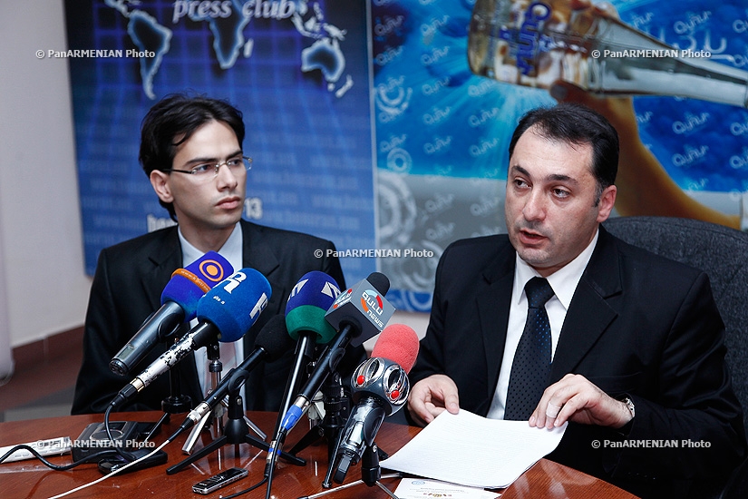 Press copnference of Atom Mkhitaryan and Vahram Vardanyan