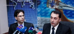Пресс-конфереция Атома Мхитаряна и Ваграма Варданяна