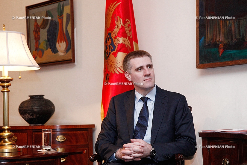 Министр иностранных дел РА Эдвард Налбандян принял Игоря Лукшича, вице-премьера, министра иностранных дел и европейской интеграции Черногории 