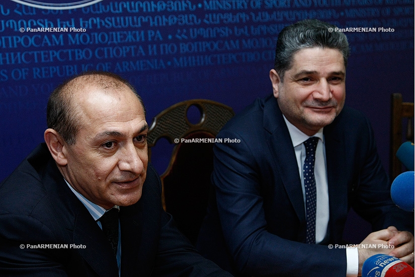Премьер-министр Тигран Саргсян представил нового министра спорта и по вопросам молодежи Армении Юри Варданяна