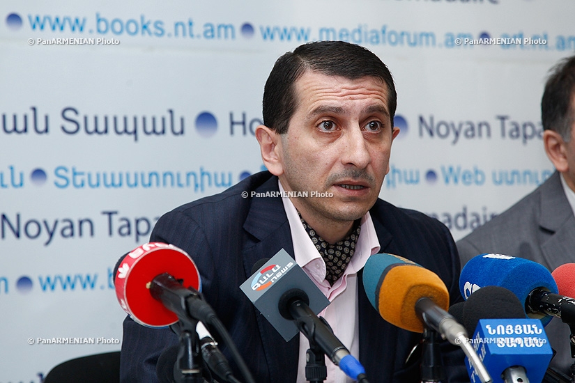 Press conference of Alexander Sirunian, defense lawyer of Vardan Sedrakyan