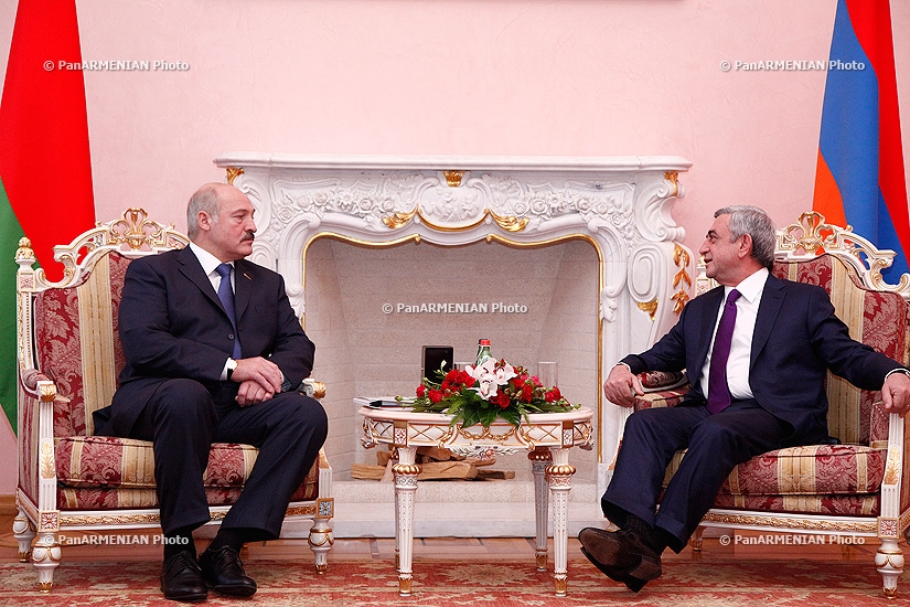 RA President Serzh Sargsyan received the President of Belarus Alexander Lukashenko 
