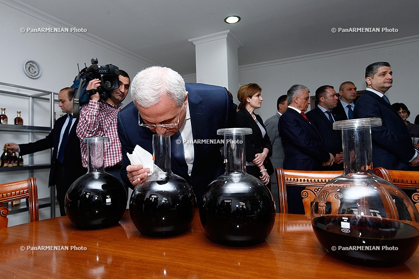 RA Prime Minister Tigran Sargsyan visited  Wine-Brandy House Shahnazaryan