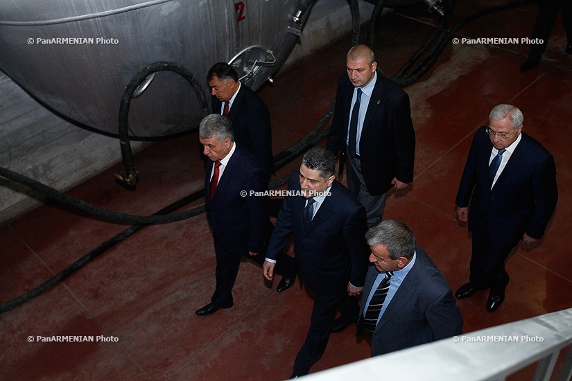 Премьер-министр Армении Тигран Саргсян посетил «Винно-коньячный Дом «Шахназарян»
