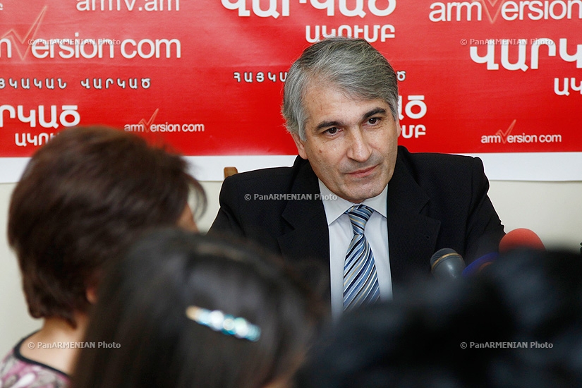 Пресс-конференция председателя Республиканского союза работодателей Армении Гагика Макаряна
