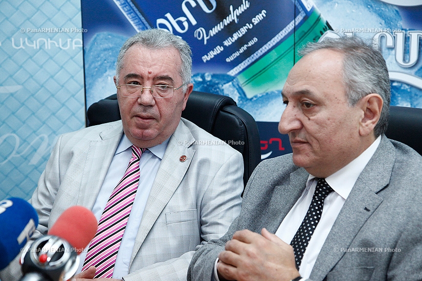 Press conference of Mkrtich Minasyan and Vardan Bostanjyan
