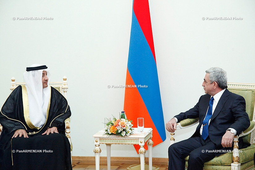 Newly appointed UAE Ambassador to Armenia Mohammed AL Zaabi presented his credentials to RA President Serzh Sargsyan