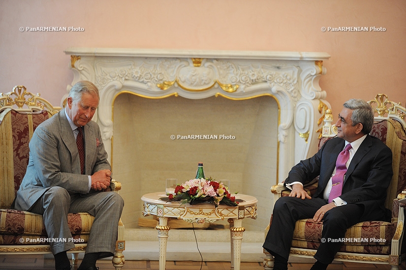 Встреча президента Армении Сержа Саргсяна с принцом Чарльзом