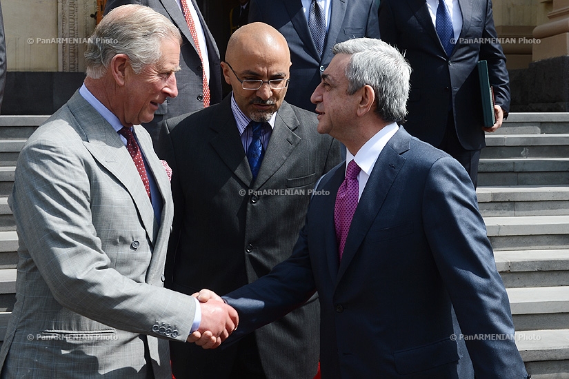Встреча президента Армении Сержа Саргсяна с принцом Чарльзом