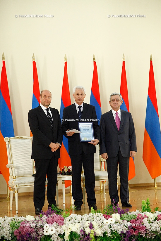 Состоялась церемония вручения премии президента Армении-2012