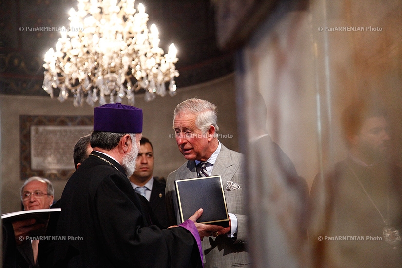Prince Charles visited Ejmiatsin