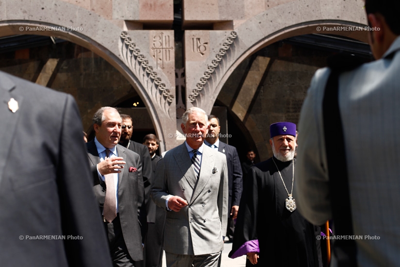Prince Charles visited Ejmiatsin