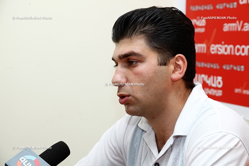 Press conference of Davit Sanasaryan