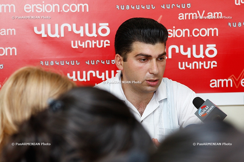 Press conference of Davit Sanasaryan