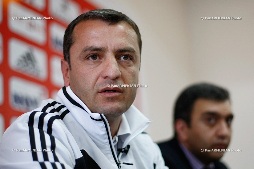Предматчевая пресс конференция главного тренера сборной Армении по футболу Вардана Минасяна