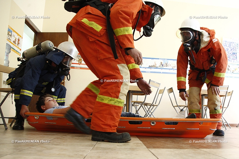 Ministry of Emergency Situations of Armenia and the French Embassy held a joint training exercise