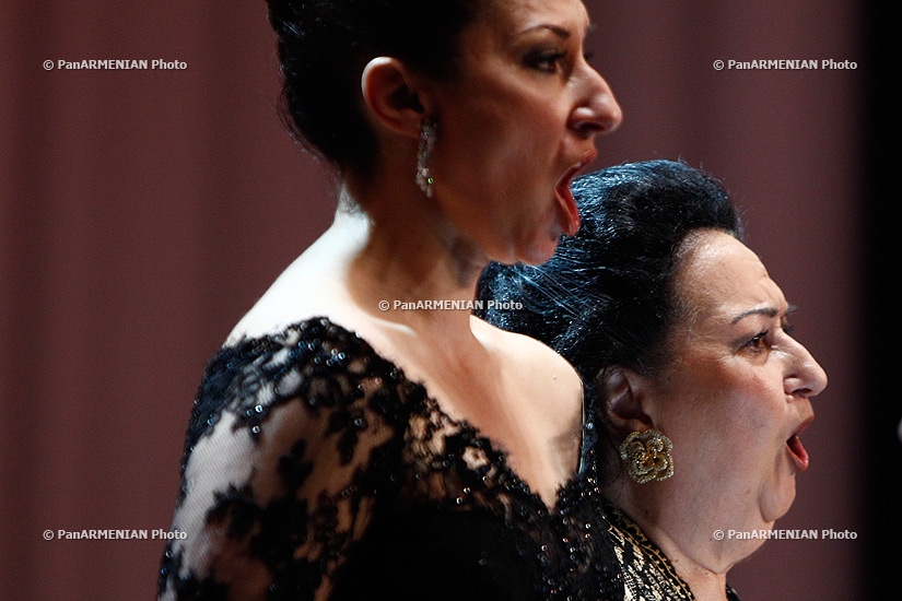  Концерт испанской оперной певицы Монсеррат Кабалье в Ереване
