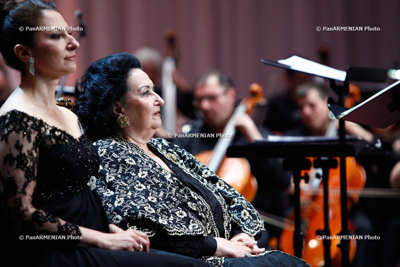 Concert of Spanish opera singer Montserrat Caballé in Yerevan