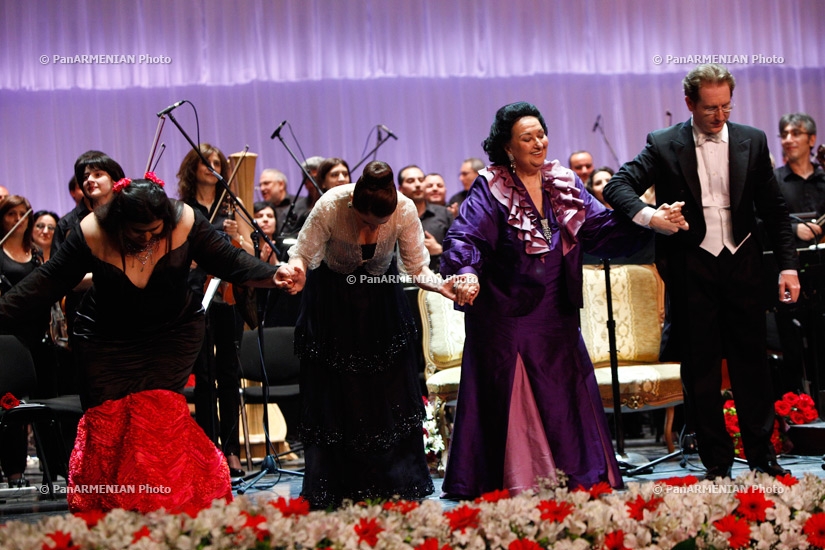Concert of Spanish opera singer Montserrat Caballé in Yerevan