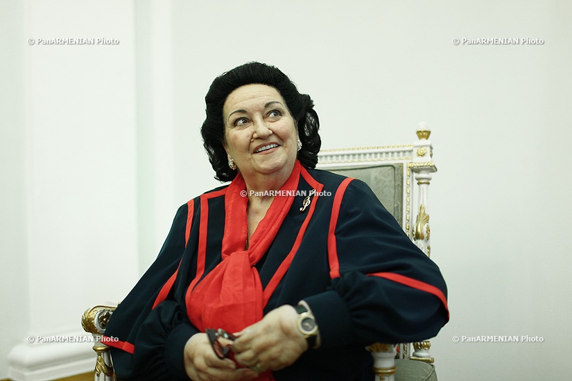 RA President Serzh Sargsyan handed Order of Honor to Spanish opera singer Montserrat Caballé 