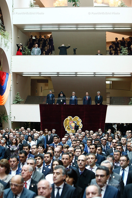 The inauguration ceremony of the newly elected Yerevan Mayor Taron Margaryan