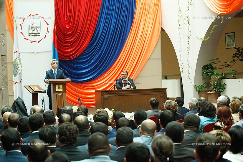 The inauguration ceremony of the newly elected Yerevan Mayor Taron Margaryan