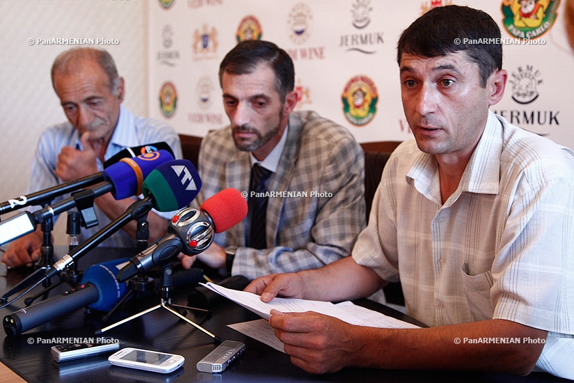 Press conference of freedom fighters Mher Mazmanyan and Rudik Nersisyan