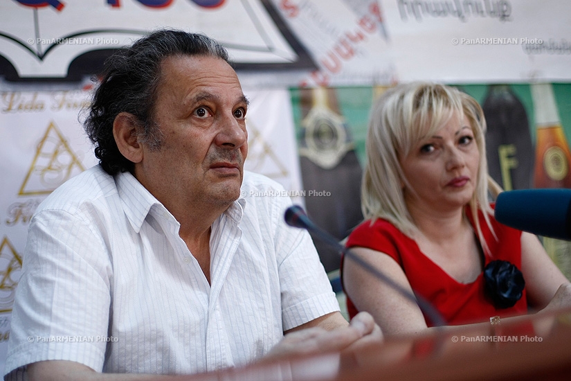 Press conference of Aharon Adibekyan and Astghik Khachatryan