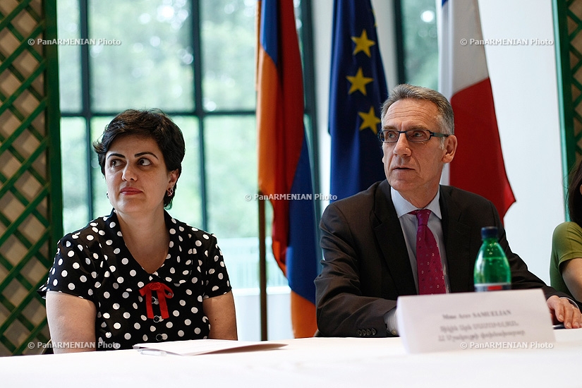 Press conference of French Ambassador to Armenia Henri Reynaud  and Orange Armenia CEO Francis Gelibter