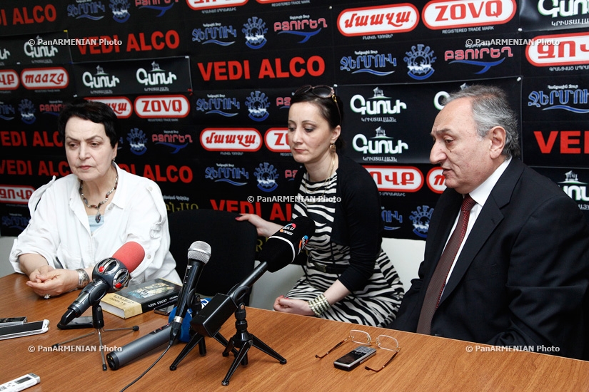 Press conference of Vardan Bostanjyan and Larisa Alaverdyan ...